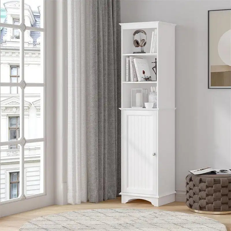 Meuble de rangement autoportant avec trois étagères – 30P x 38L x 152H cm