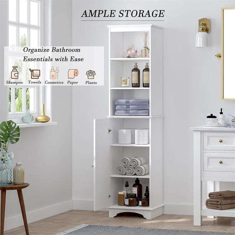 Meuble de rangement autoportant avec trois étagères – 30P x 38L x 152H cm